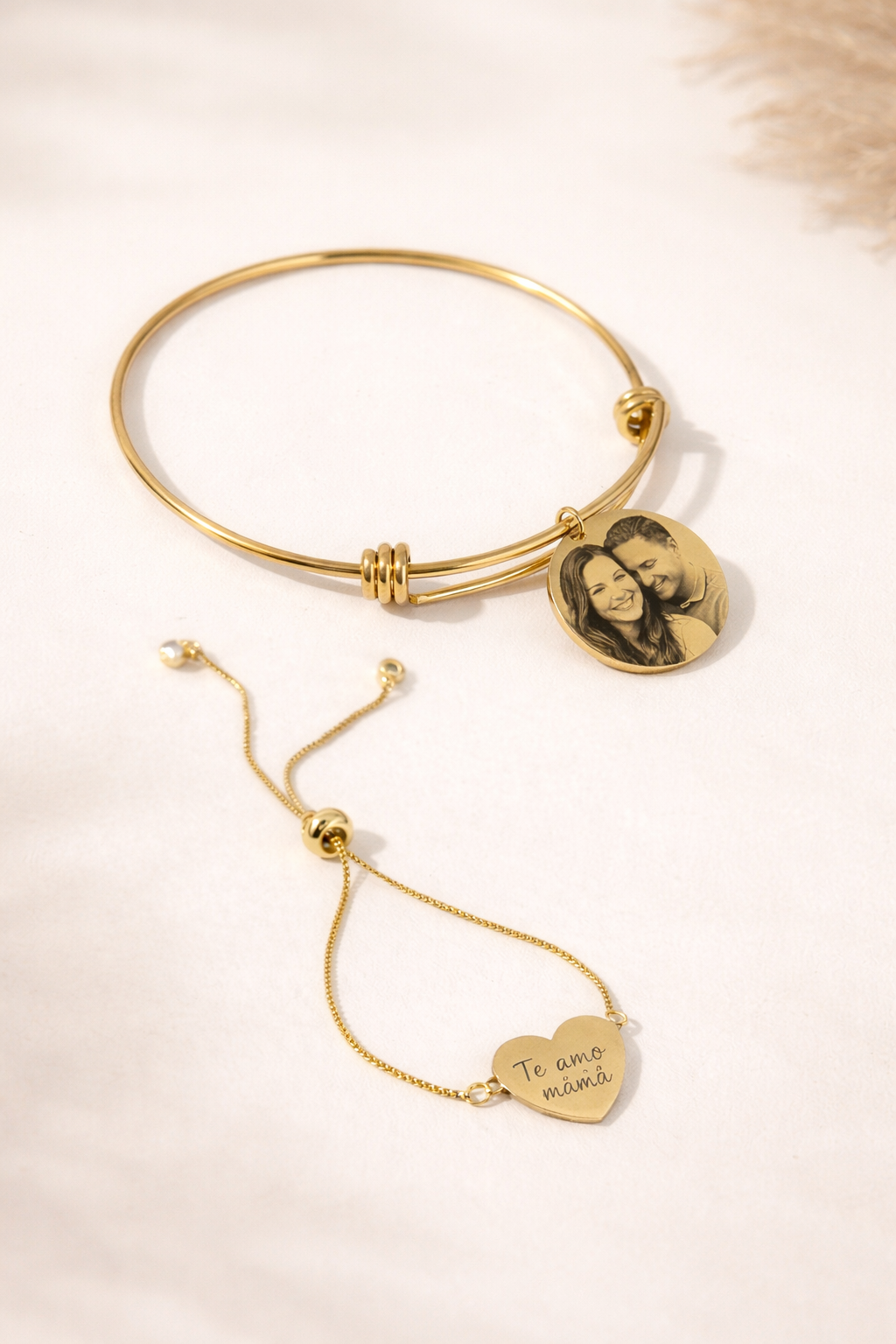 Pulsera Corazón Personalizada – Foto y Mensaje Único