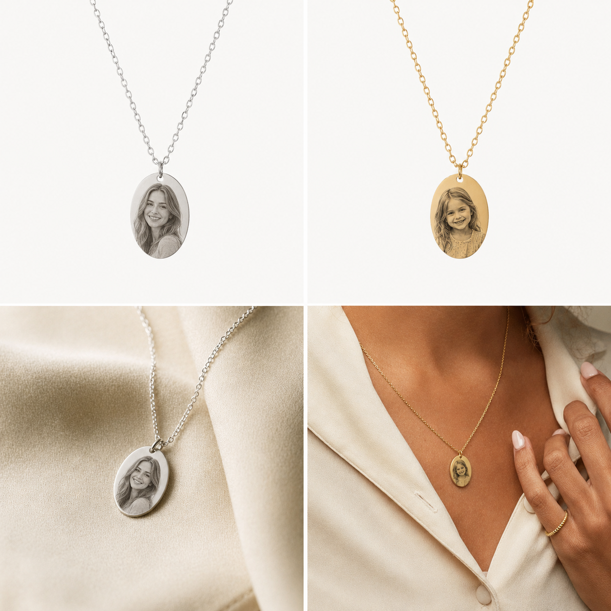 Collar ovalado