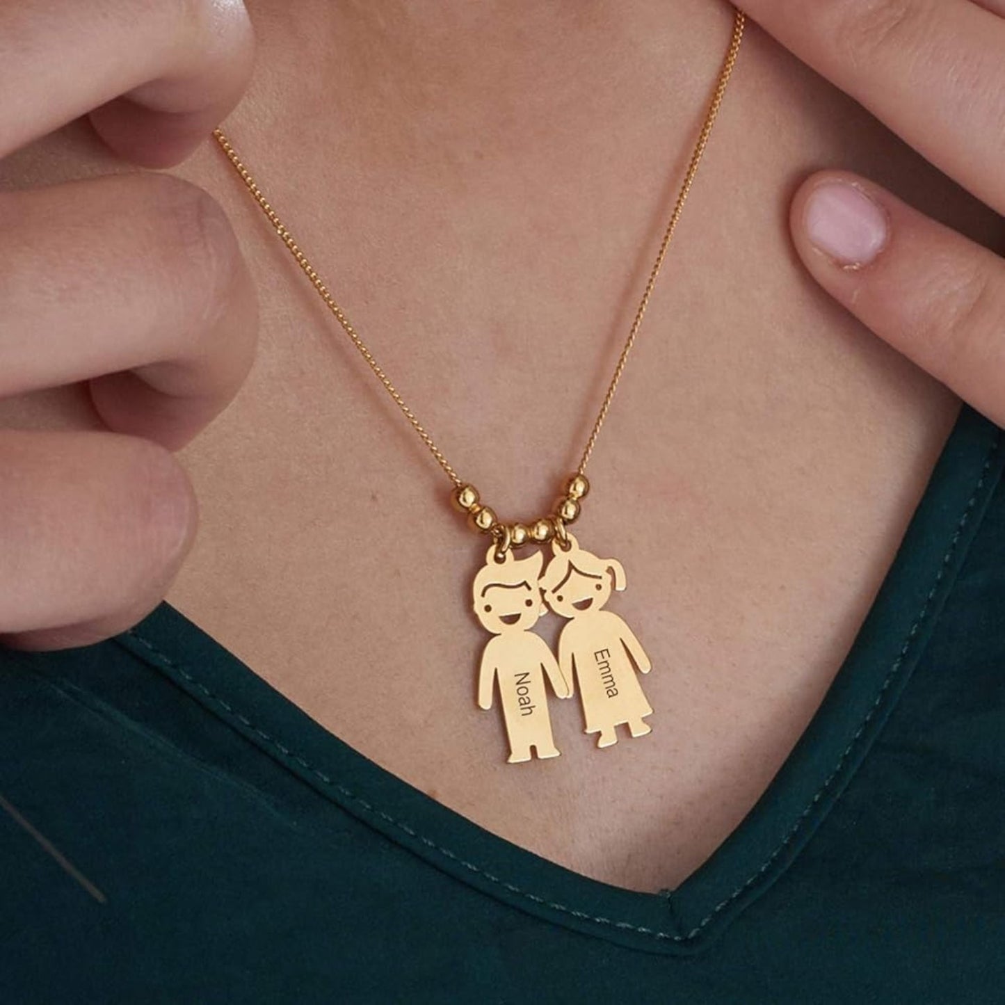 Collar Personalizado Niños con Nombre – Dije de Niño/Niña en Acero Inoxidable