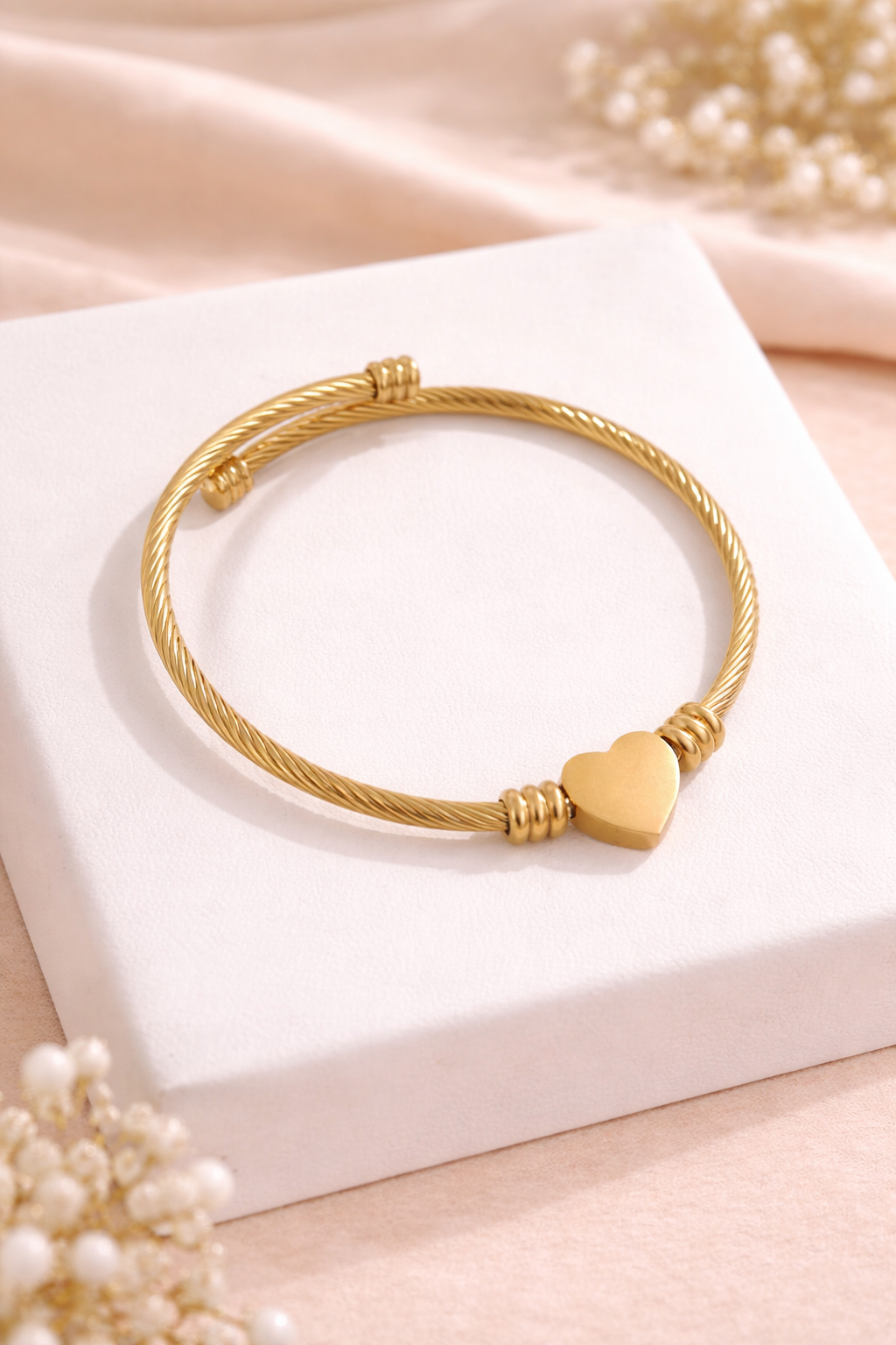 Pulsera Personalizada con Iniciales en Corazón